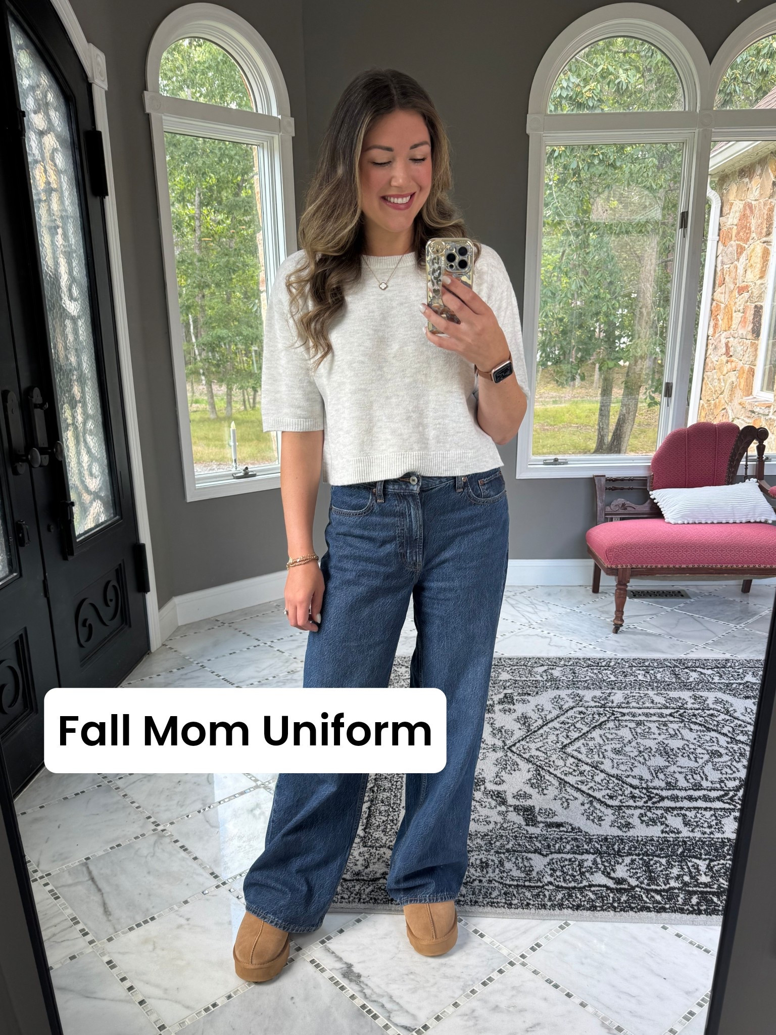 Obsessed with these cropped sweaters from Target! Perfect for that fall transition weather! 

They pair perfect with these wide leg jeans too! I just snagged them in another color too! 

Fall transition look, mom fall uniform, fall mom uniform, Abercrombie denim, wide leg jeans, high waisted jeans, trendy denim, trendy jeans, fall denim, fall jeans, wide leg denim, cropped sweater, fall sweater, neutral outfit, affordable fashion, affordable outfit, fall target finds, target sweater, target top, Abercrombie jeans, everyday style, everyday outfits, mom style, over 30 style, over 30 outfits, mom outfits, tall girl outfits, long jeans 

#LTKOver40 #LTKTall #LTKStyleTip