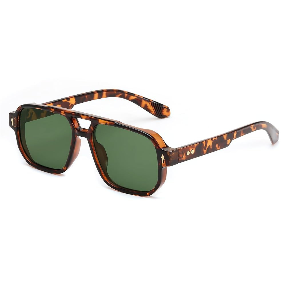 FEISEDY Retro Square Aviator Sunglasses Women Men, 70s Small Vintage Rectangle UV400 Sun Glasses ... | Amazon (US)