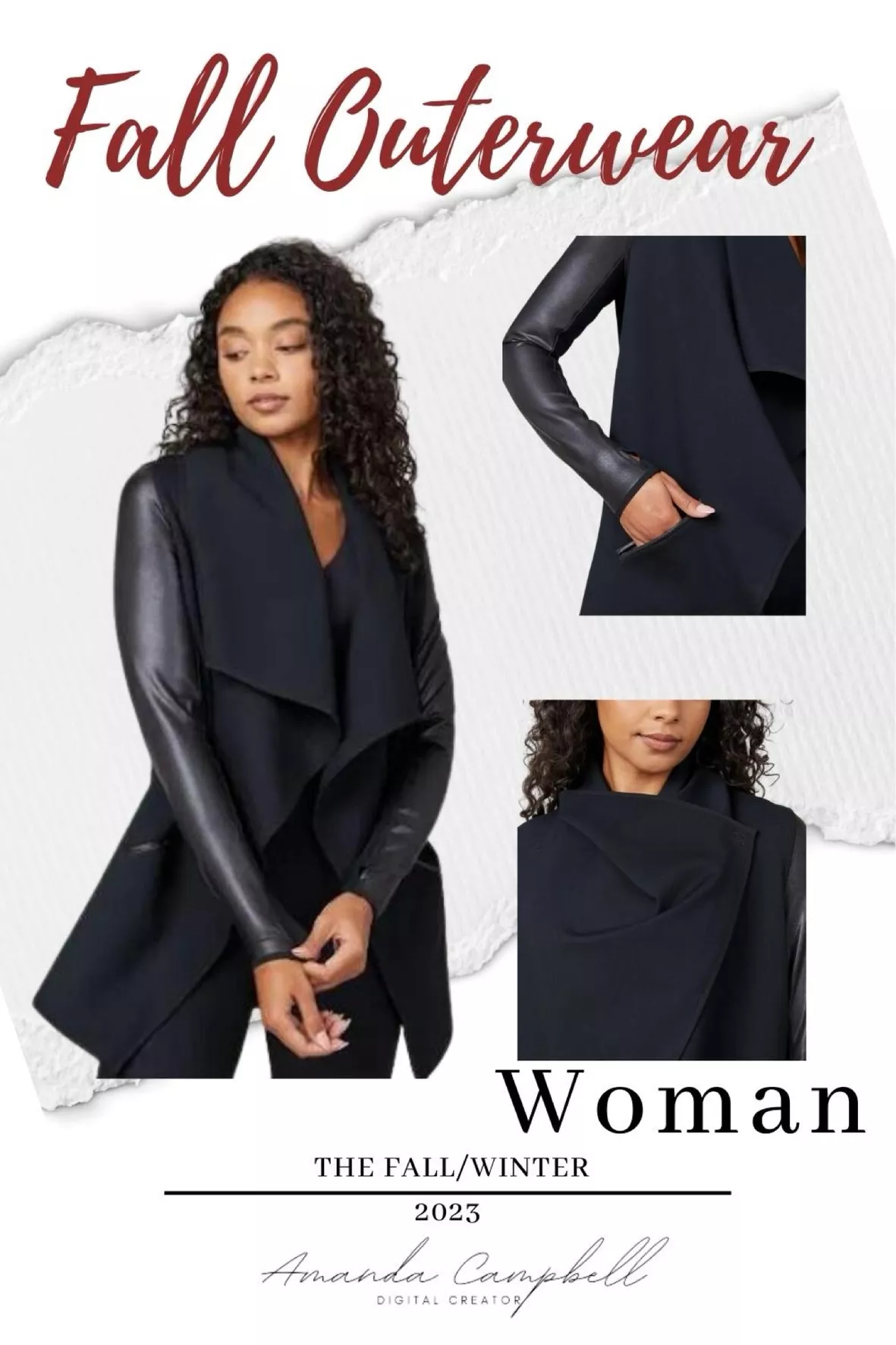 Drape Front Jacket curated on LTK