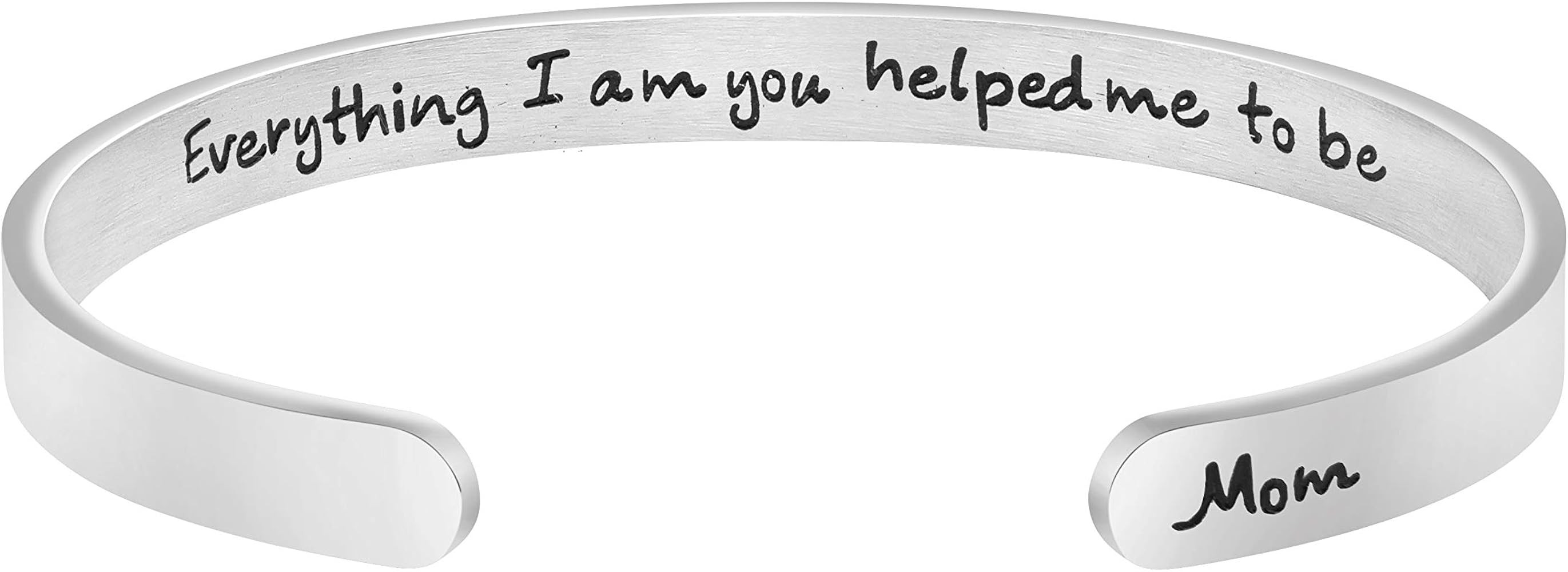 JoycuFF Bracelets for Women Personalized Inspirational Jewelry Mantra Cuff Bangle Friend Encourag... | Amazon (US)