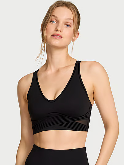 VSX Elevateâ¢ Refined Contours Plunge Sports Bra, Black, S - Women's Sport Bras - Victoria's Secret | Victoria's Secret (US / CA )