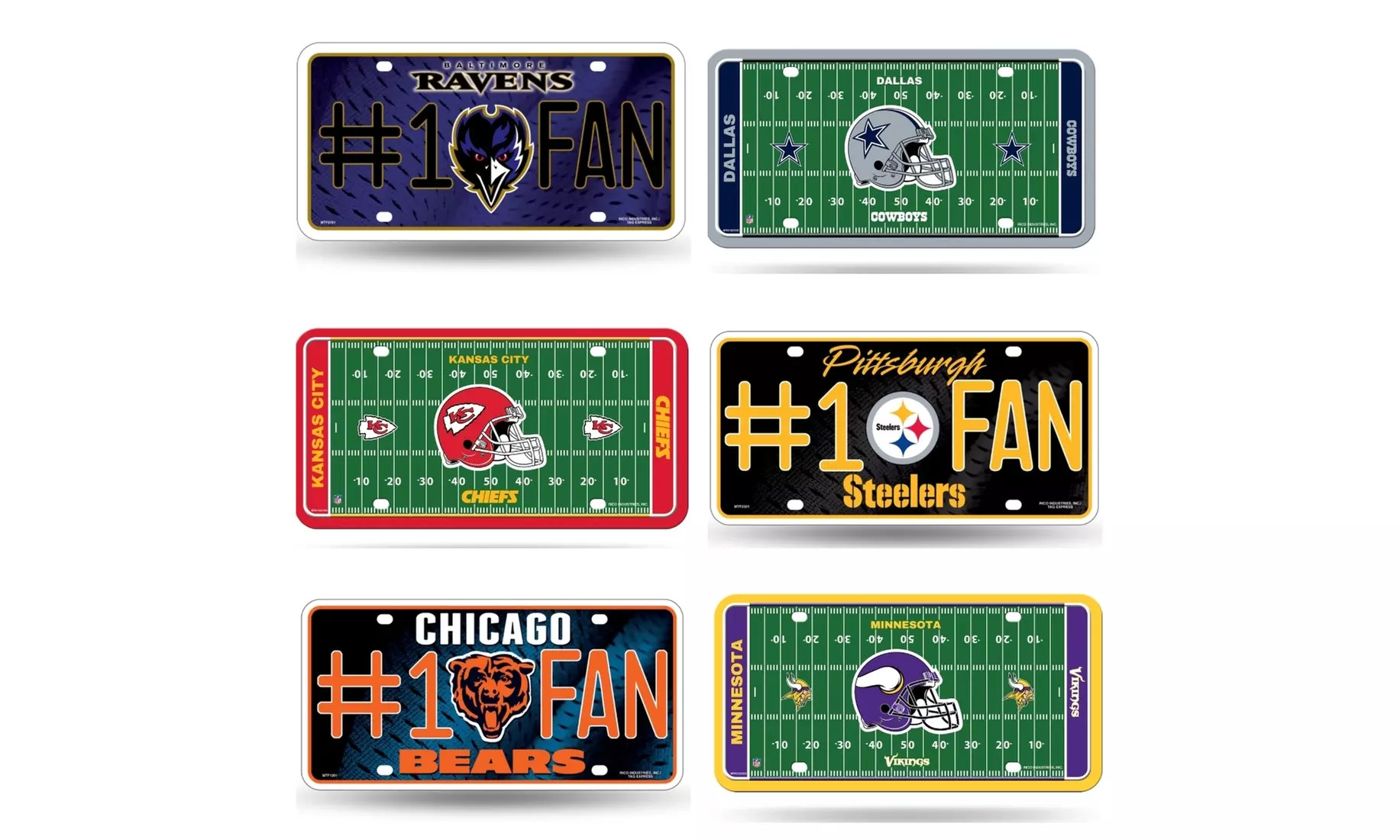 NFL All Teams License Plates | Groupon North America