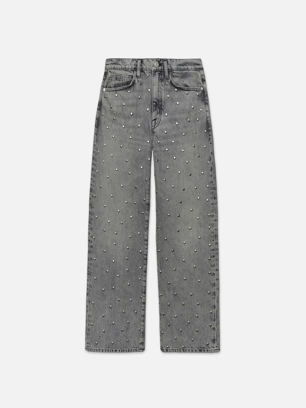 Le Jane Crop Studded  in  Subculture | Frame Denim