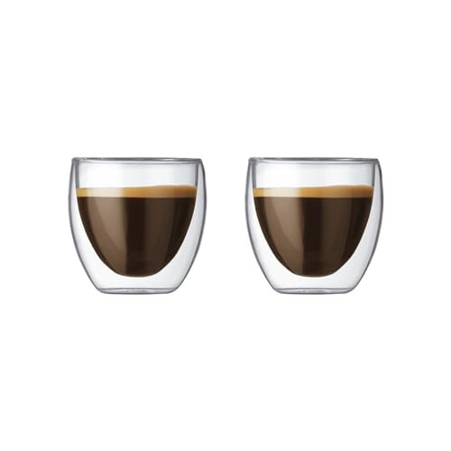 Bodum 2.5oz Pavina Double Wall High-Heat Borosilicate Glass, Set of 2, Clear | Amazon (US)