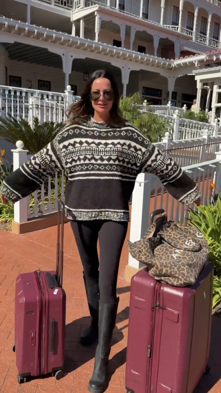 Made it to sunny California! This was my travel outfit for today! I love this free people sweater! It was so cozy and perfect with leggings and tall boots! 

#LTKTravel #LTKStyleTip #LTKTall