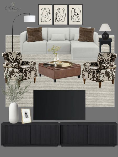 Moody and modern living room design board. Everything is from Walmart! 🤯😍

#LTKSeasonal #LTKhome #LTKstyletip