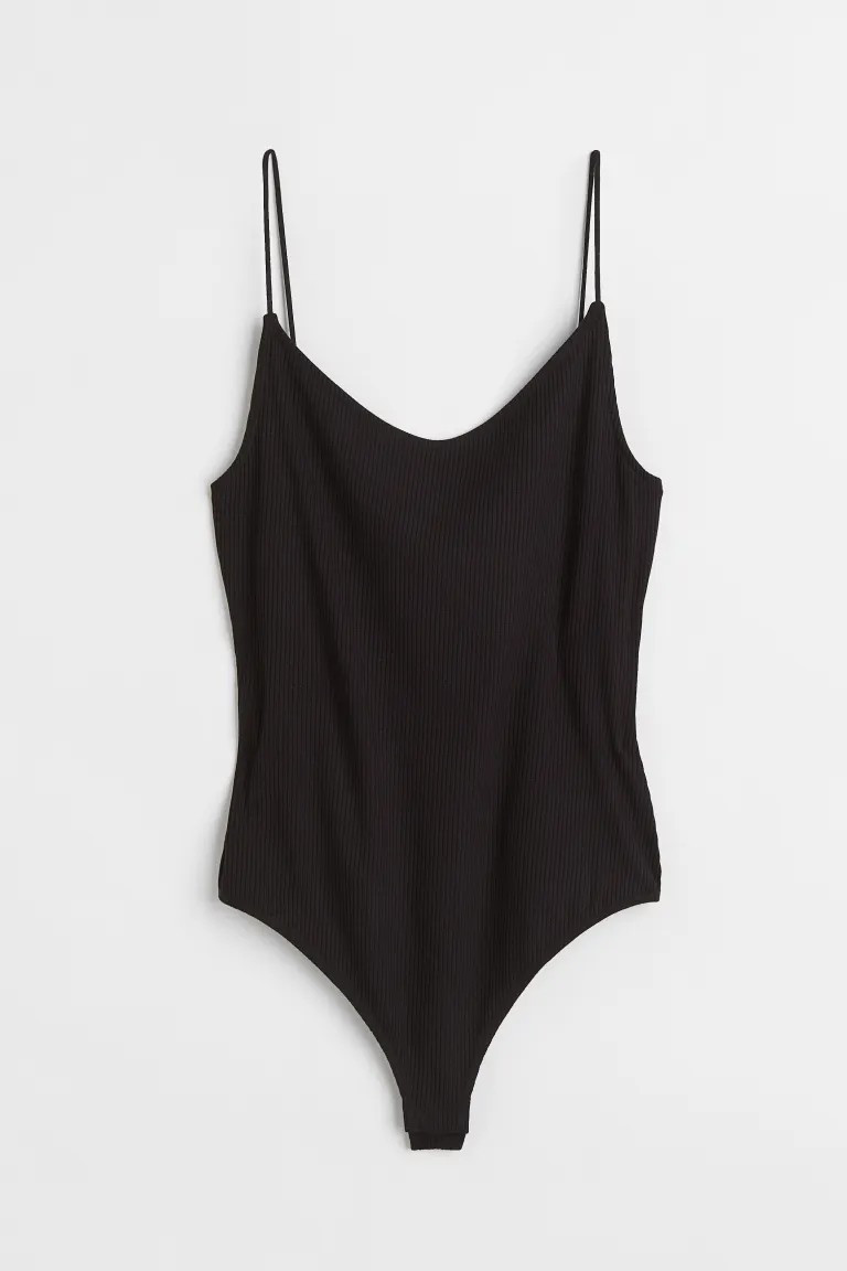 Ribbed Thong Bodysuit | H&M (US + CA)