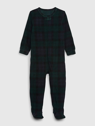babyGap Plaid PJ One-Piece | Gap (US)