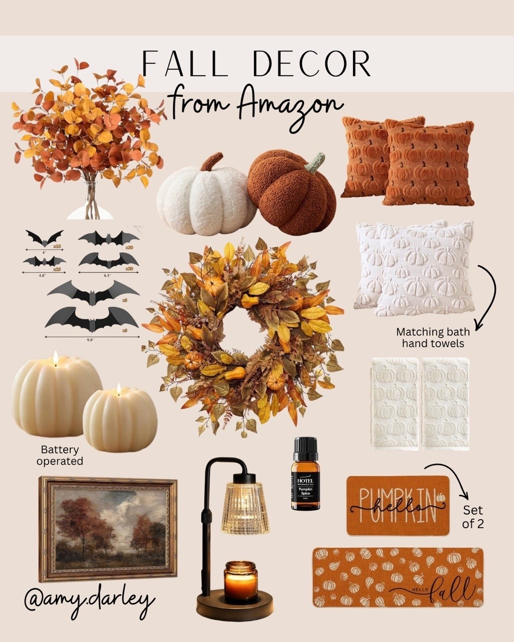 Okay, I’m ready for ALLLL the cozy fall things! 😍🍂 Which one are you adding to your cart first?! I’m loving those pumpkins AND that wreath! 🙌🏼

#FallDecor #AmazonFinds #FallHomeDecor #AmazonHome #FallDecorIdeas