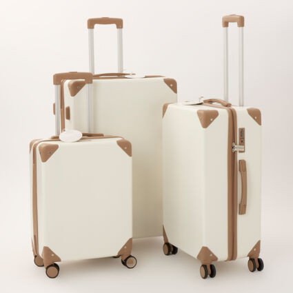 Cream Cabo Suitcases | TK Maxx