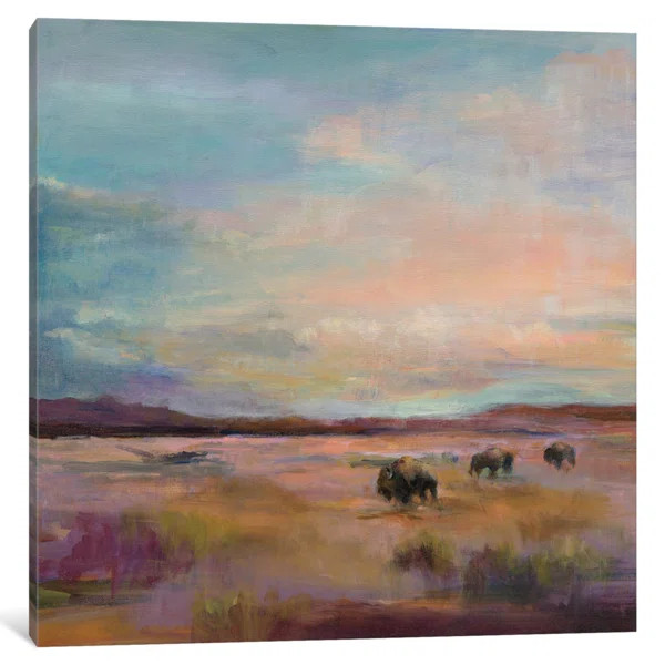 Buffalo Under A Big Sky by Marilyn Hageman - Wrapped Canvas Gallery-Wrapped Canvas Giclée | Wayfair North America