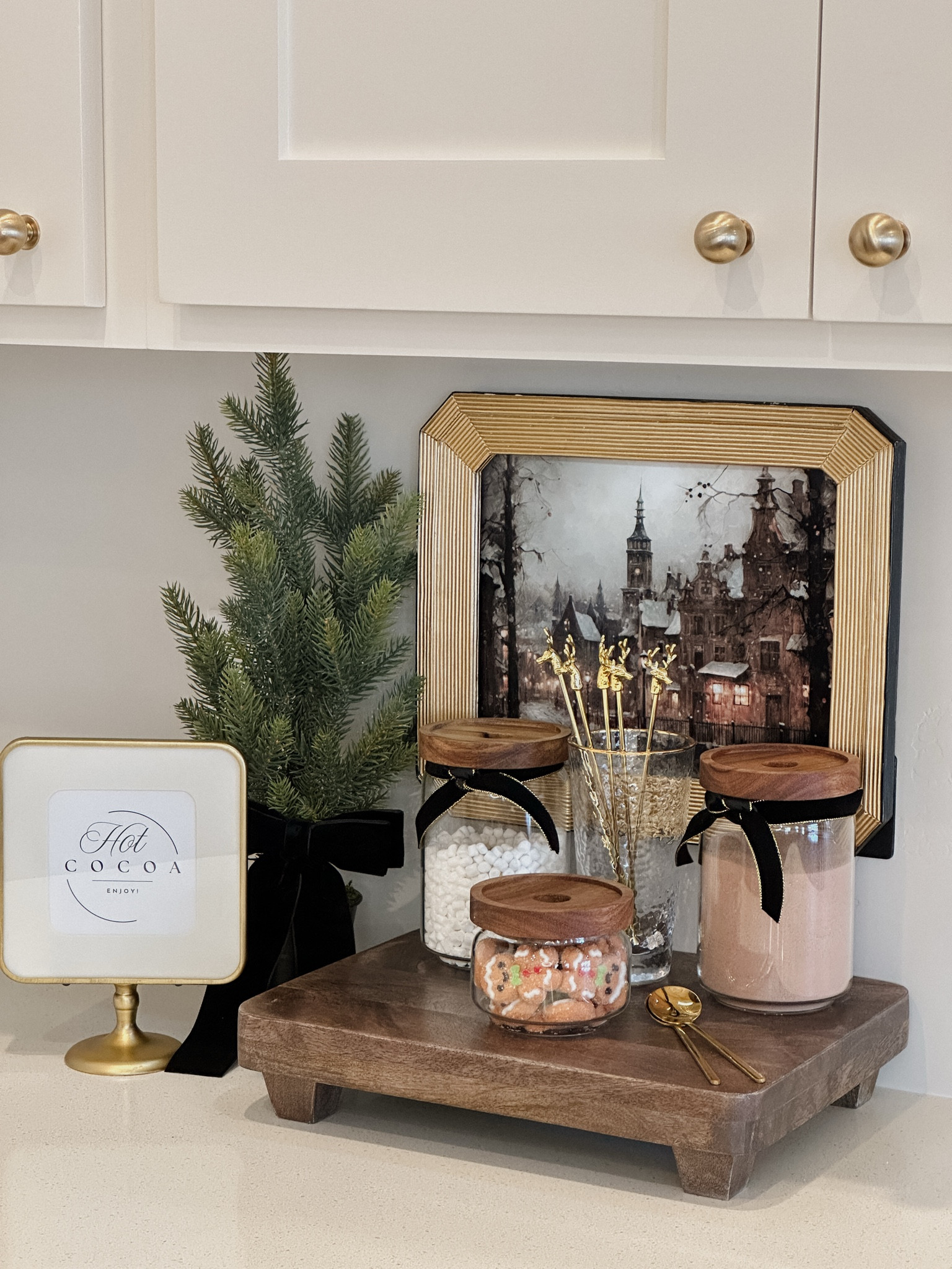 Hot cocoa bar that I set up in my kitchen! Perfect for entertaining guests! 

#hotcocoa #hotchocolate #hotcocoabar

#LTKSeasonal #LTKFamily #LTKHome