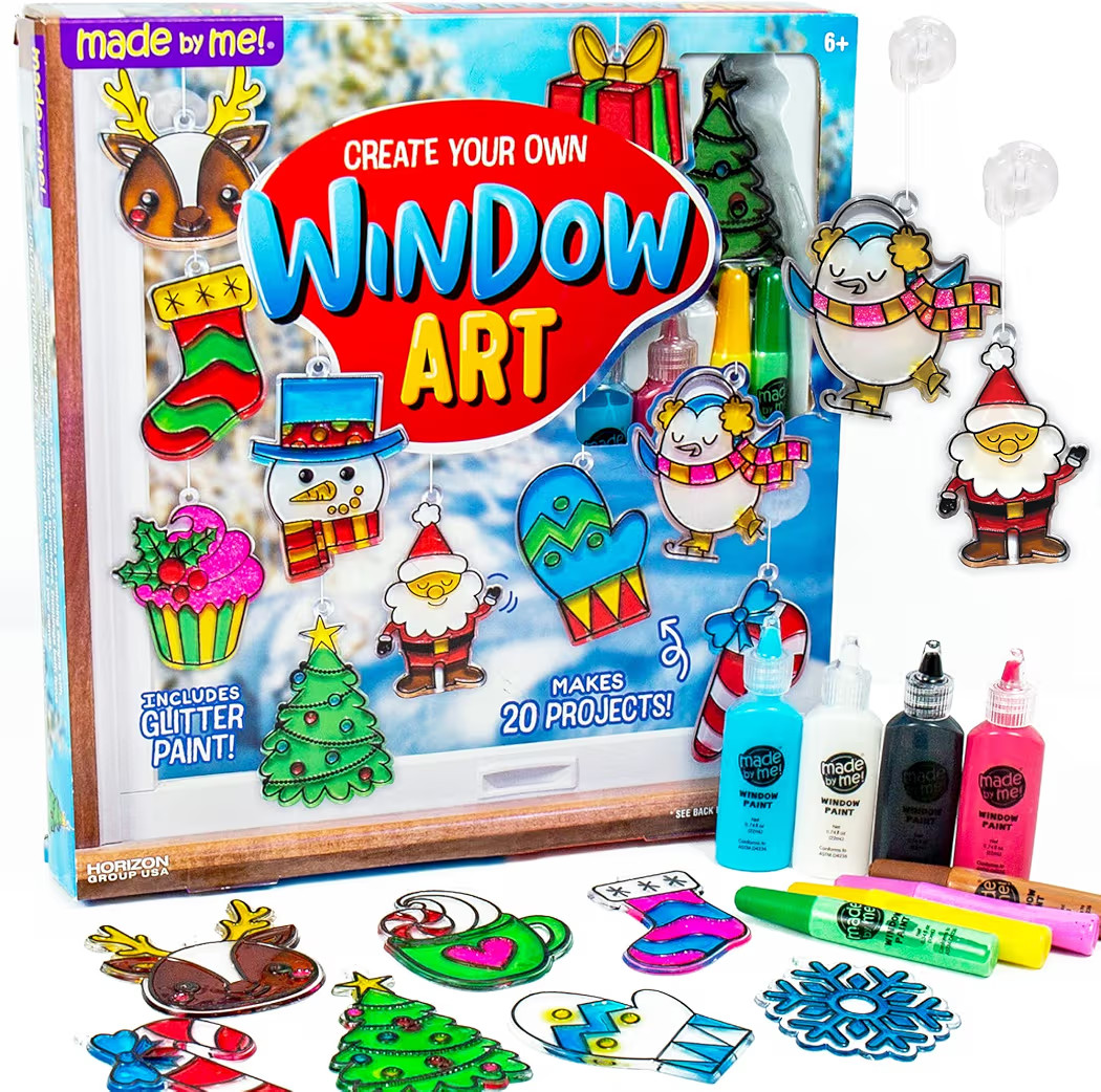 Made By Me Create Your Own Holiday Window Art by Horizon Group USA, Make 20 Projects, Includes Wi... | Amazon (US)