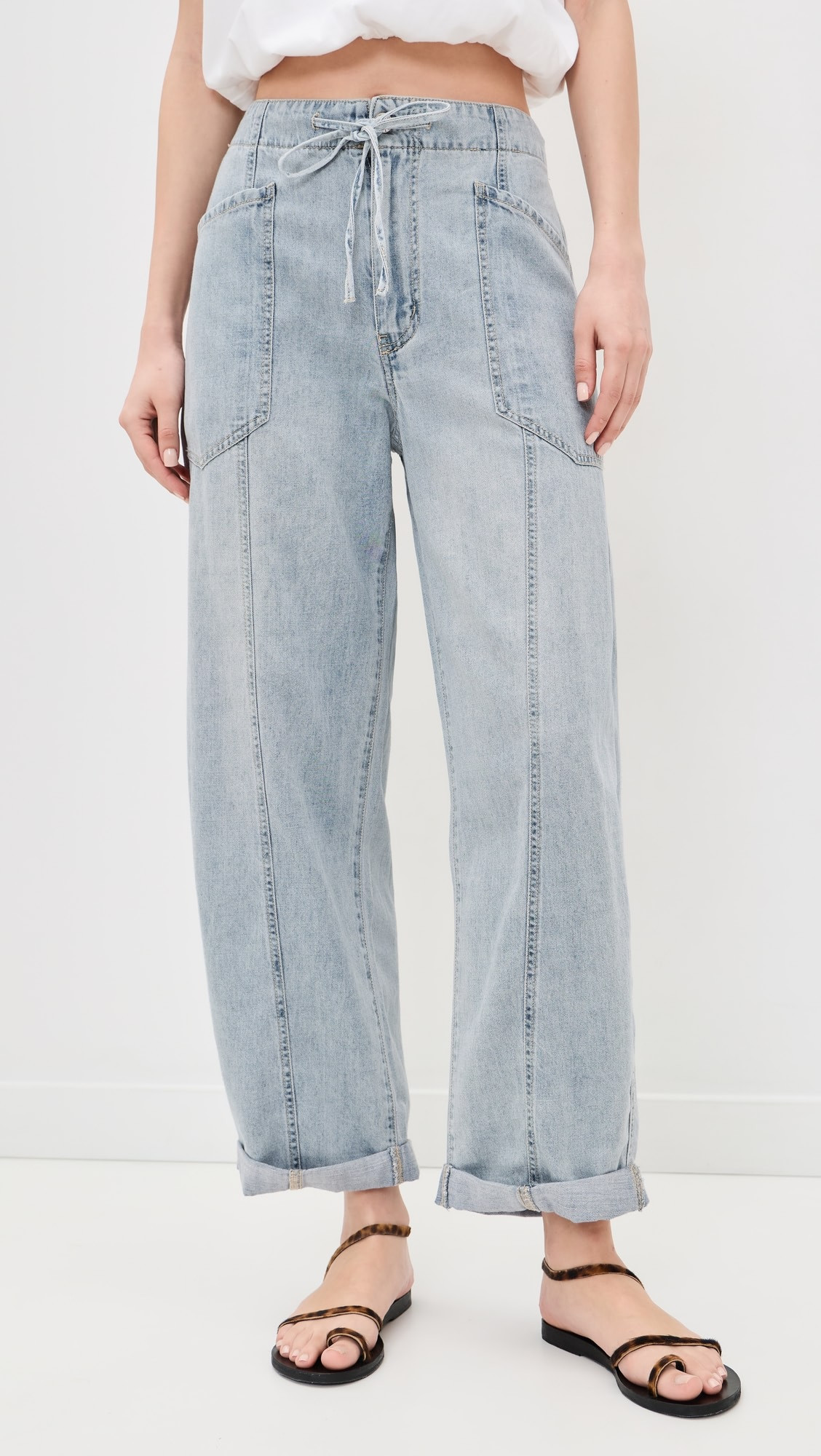 Villa Drawstring Jeans | Shopbop