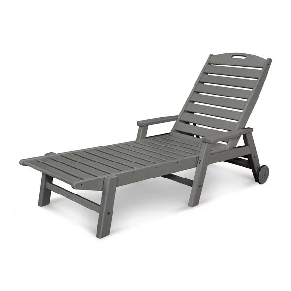 Nautical Chaise with Arms & Wheels | Wayfair North America