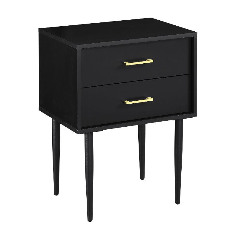 Ora Mid-Century Modern 2 Drawer Nightstand - Saracina Home | Target