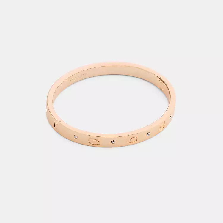Repeated C Hinged Bangle | Coach (US)