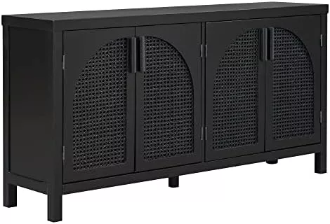 Crate & Barrel Geneva Black Wood Sideboard look-alike from