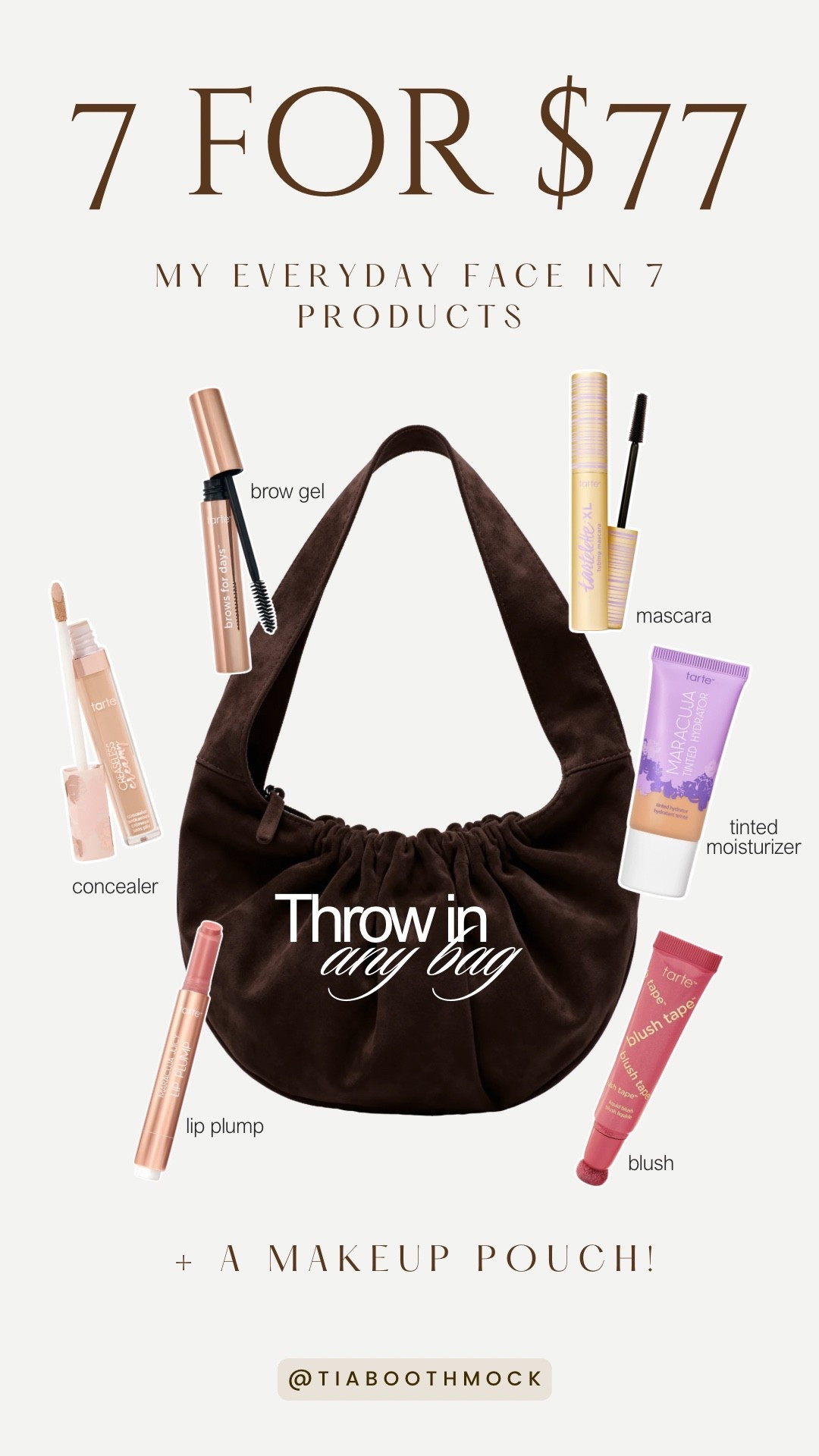 Shop my custom makeup kit at @Tarte for only $77 💜 The kit comes with 7 of my fave Tarte products including a makeup bag!

#LTKBeauty #LTKSaleAlert #LTKselfcare
