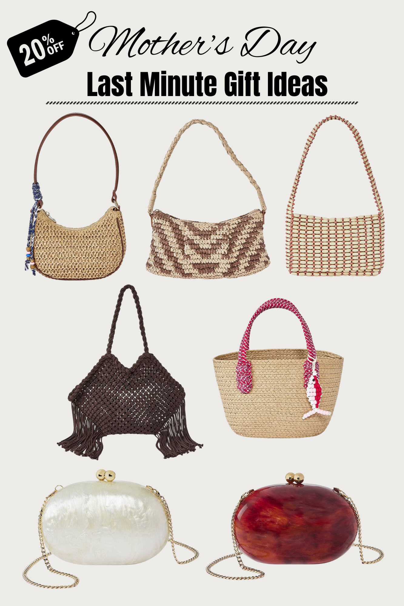 If your mom loves bags… this is your sign👀✨ Get these for 20% off! 

 #LTKMothersDay #LTKmomlife #LTKSeasonal