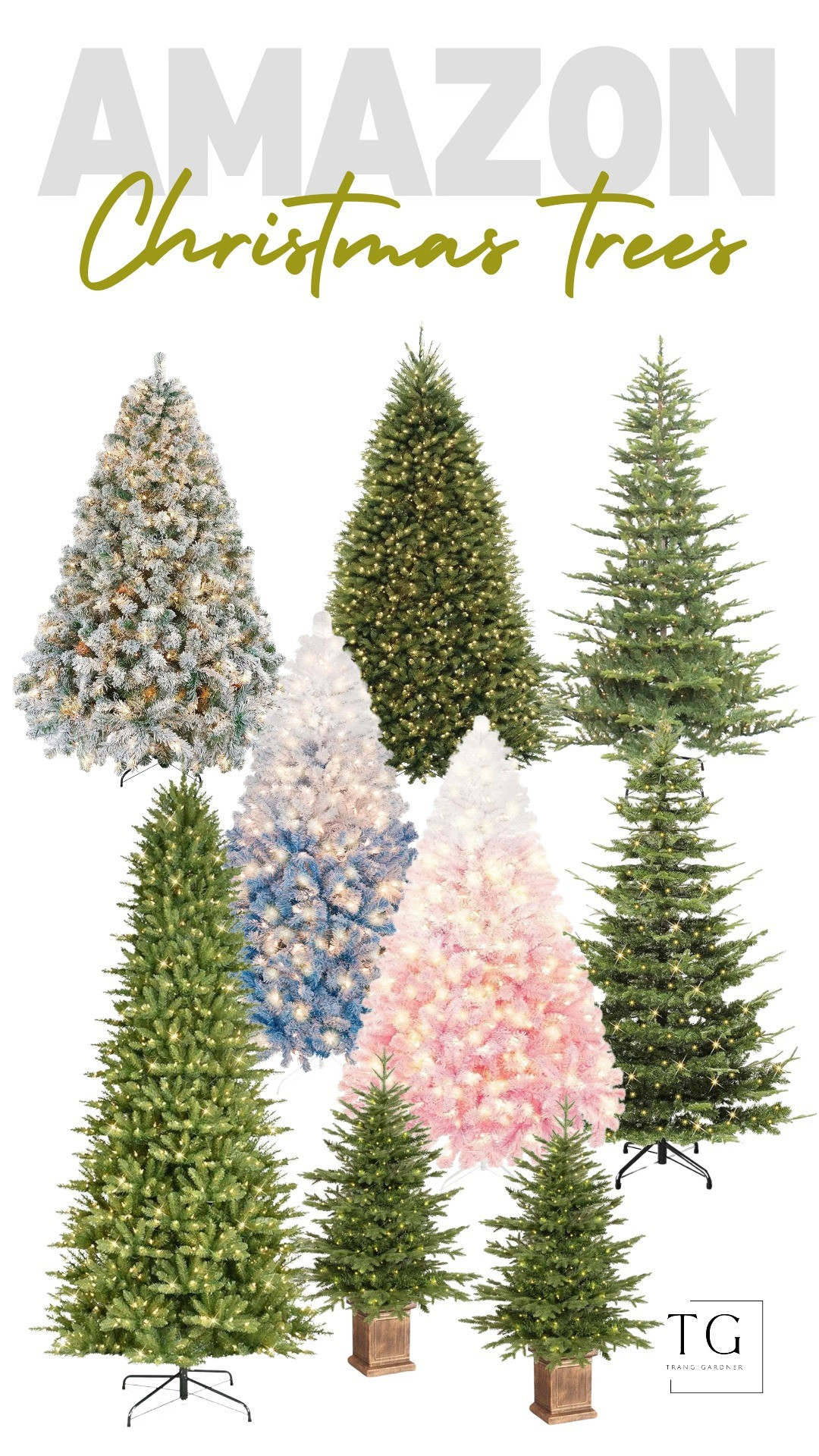 Christmas trees, ombre blue christmas tree, ombre pink christmas tree, sparkling christmas tree, flocked christmas tree 

#LTKxPrimeDay #LTKSaleAlert #LTKHoliday