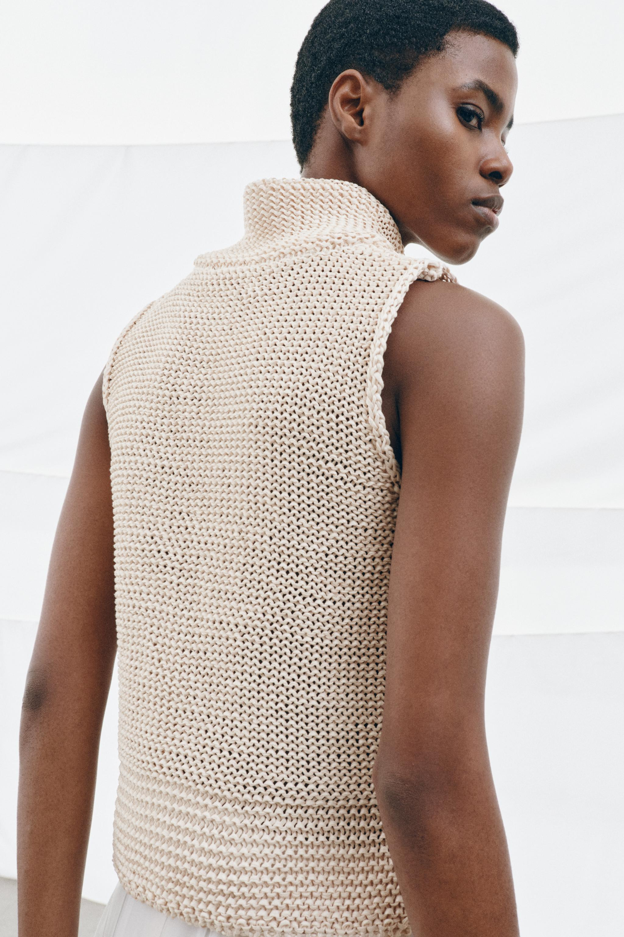 THICK KNIT TOP | Zara UK