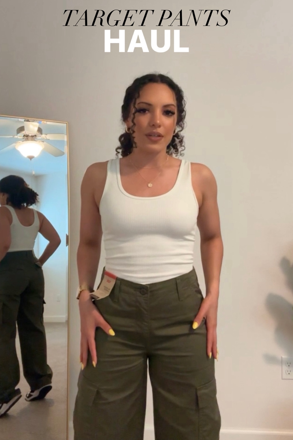 Linked these Levi olive green cargo pants, black parachute pants, and beige straight leg cargo pants from Target ❤️

#LTKFindsUnder100 #LTKFindsUnder50 #LTKStyleTip