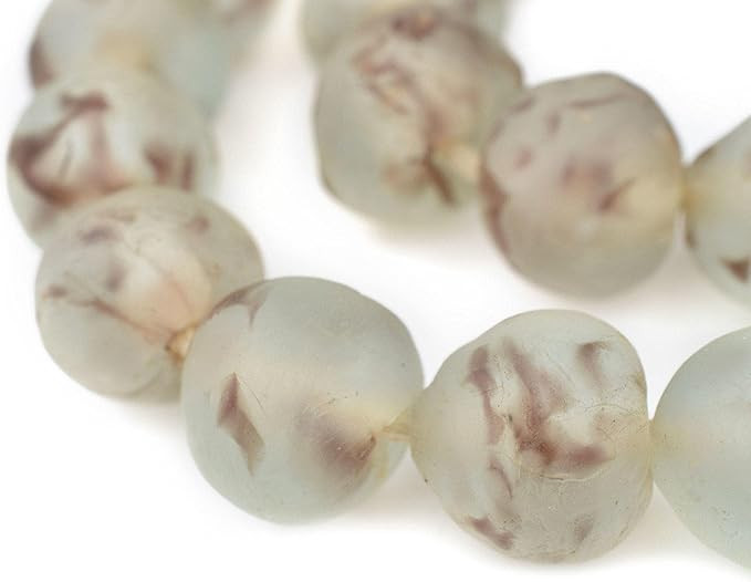 Jumbo Recycled Glass Beads - Beaded Wall Hangings - Extra Large African Sea Glass Beads 21-25mm -... | Amazon (US)