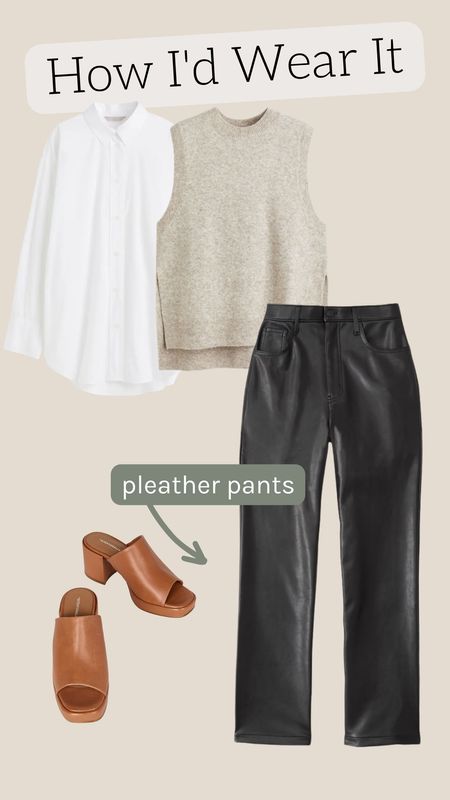 How to style leather or pleather pants

#LTKSeasonal #LTKstyletip #LTKunder100