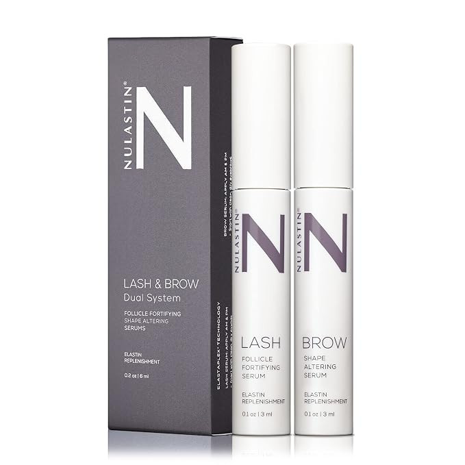 NULASTIN Eyelash Serum & Brow Serum - Lash & Brow Dual System - Eyebrow & Eyelash Enhancing Serum... | Amazon (US)