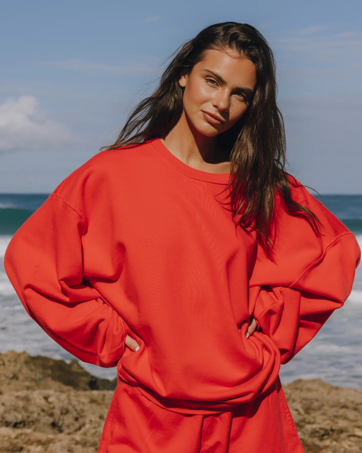 Unisex Oversized Crew - Heart | Daily Drills