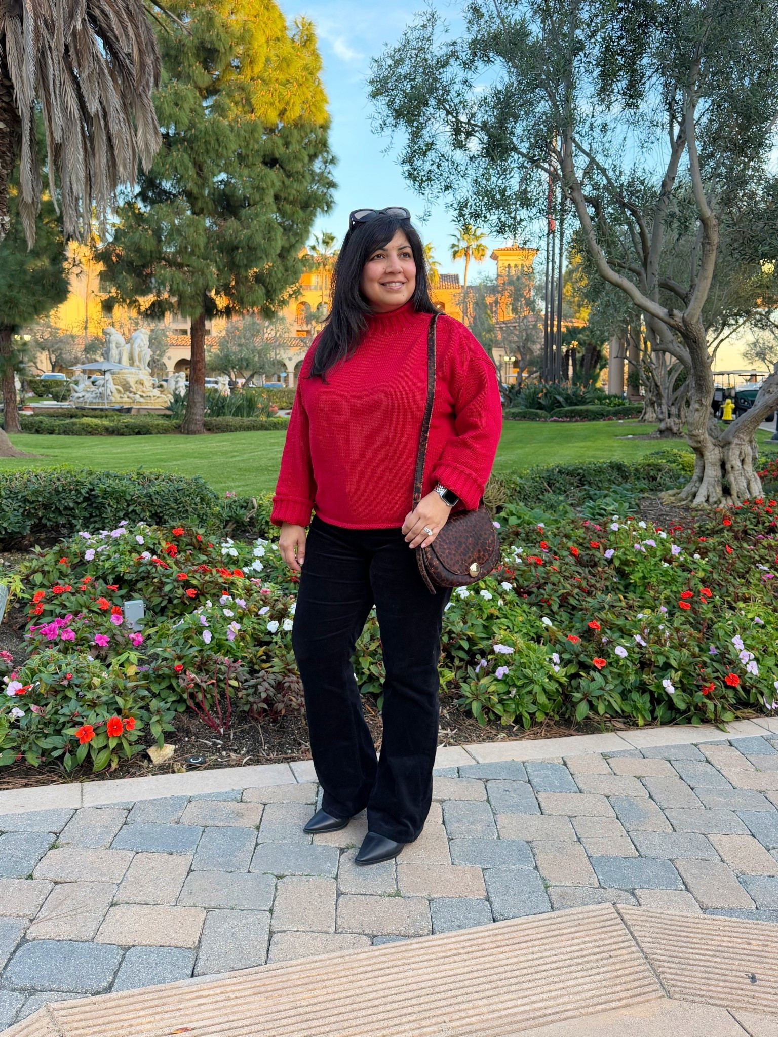 Valentines Outfit Women

Love this red sweater and black micro flare corduroy pants that make the perfect winter outfit for Valentine’s Day, date night outfits, workwear, work from home or everyday casual wear. Great pieces to add to a winter capsule wardrobe! 

J. Crew rollneck sweater size medium (runs big). Spanx corduroy pants size XL petite, Marc Fisher boots no longer available but linked similar. Madewell leopard print calf hair saddle bag. Prada sunglasses.

#LTKMidsize #LTKValentine #LTKPetite