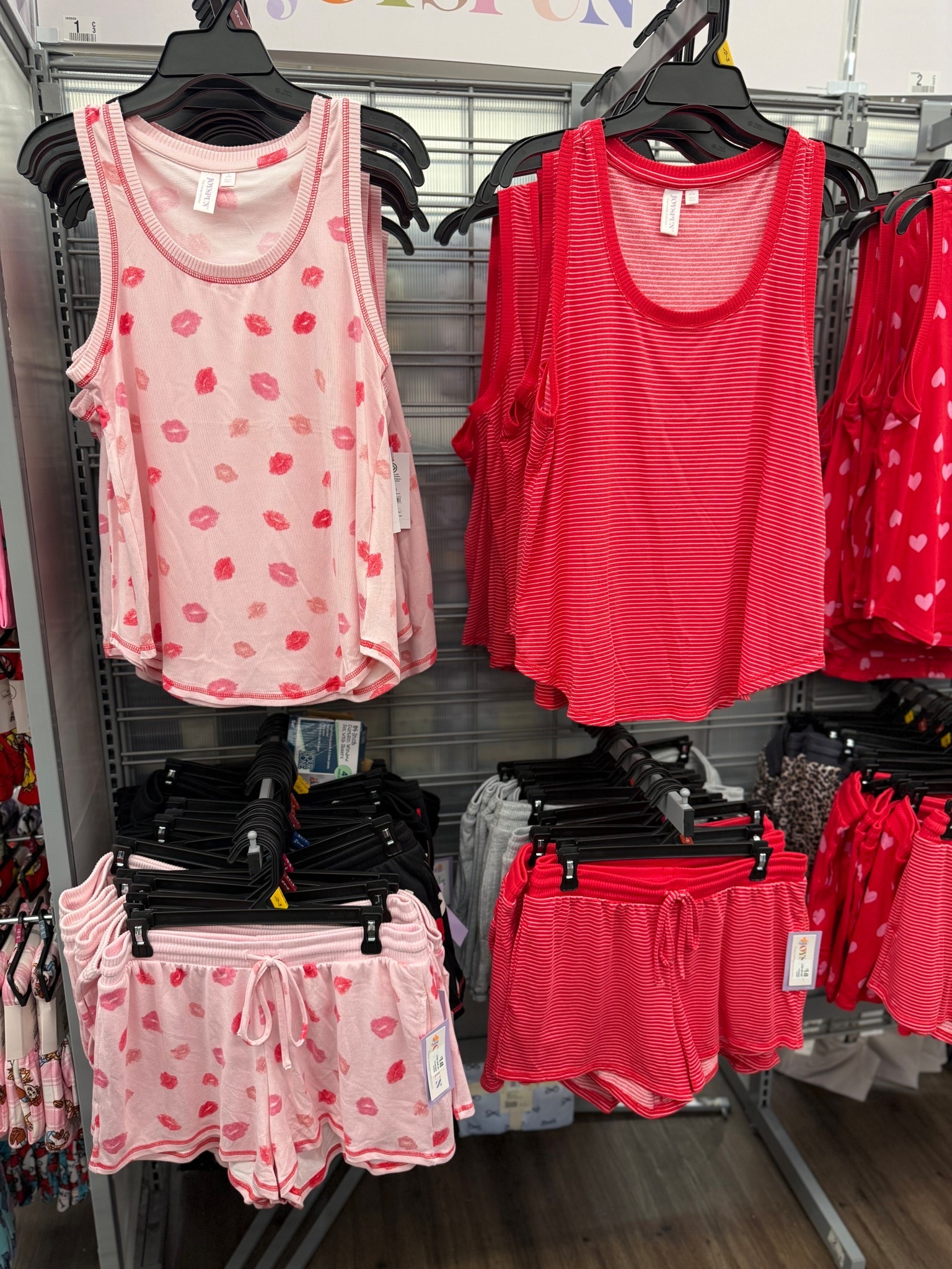 Walmart find!! These pajama tanks are SO soft and only  $5.98  🤍  
And the matching shorts are  $3.98  ✨ the cutest little set for under  $10 !  