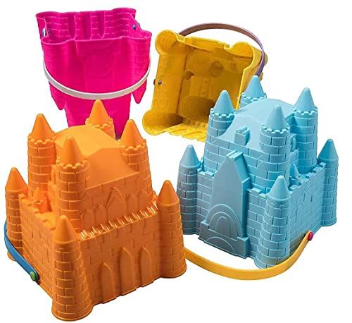 Sand Castle Building Kit, Beach Toys, Beach Bucket, Sand Castle Molds for Kids, Gift Toy for Ages 1  | Amazon (US)