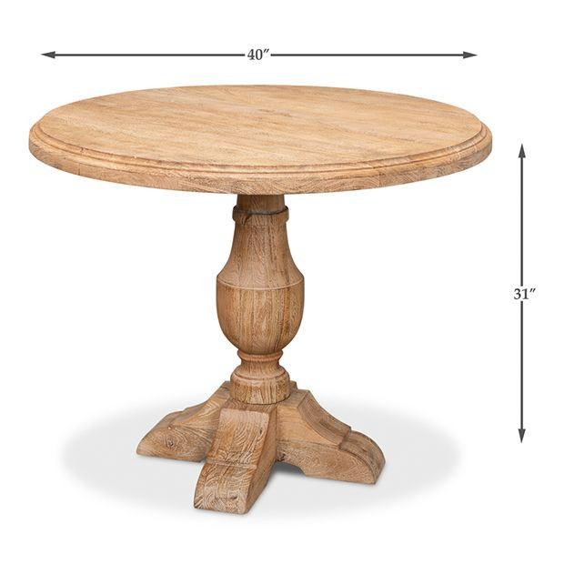 Sedona Urn Base Dining Table | SHIPS FREE | Antique Farm House