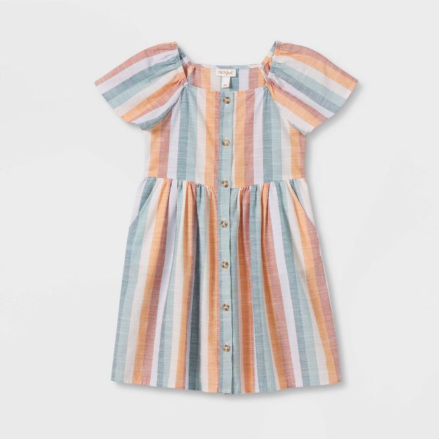 Girls' Short Sleeve Woven Dress - Cat & Jack™ | Target