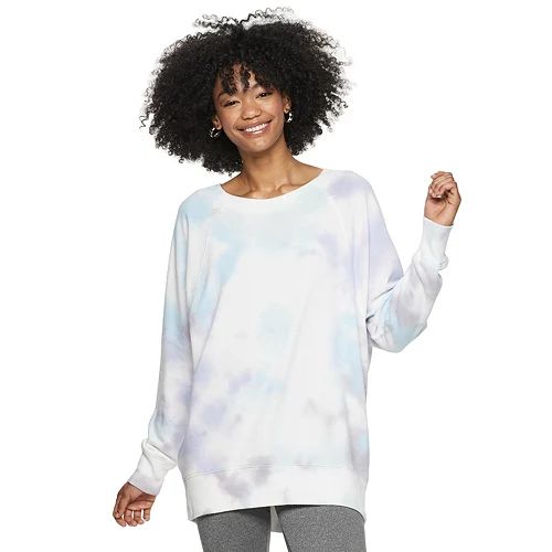 Juniors' SO® Oversized Crew Tunic Sweatshirt | Kohl's