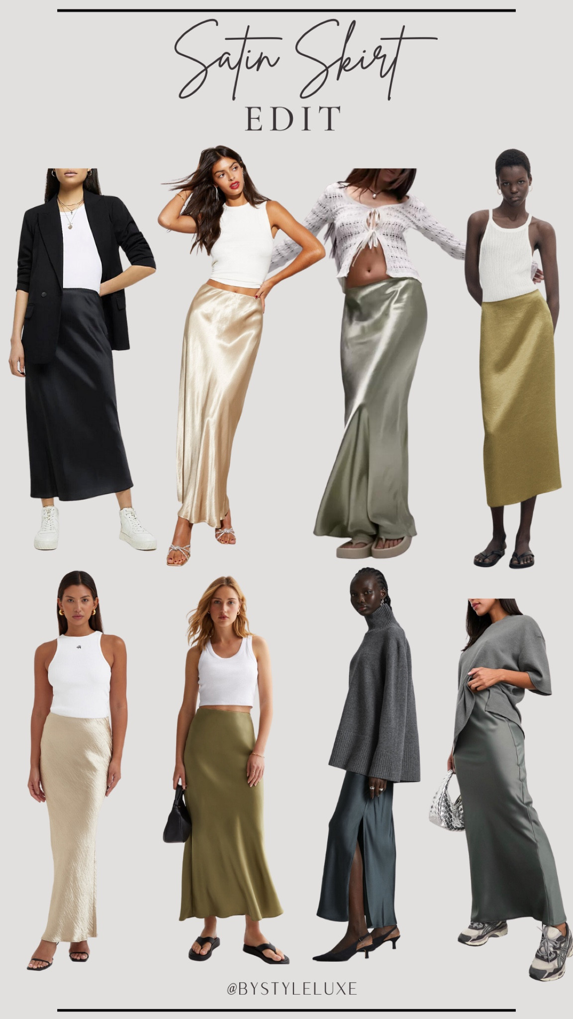 Satin Skirt EDIT 🖤

#LTKstyletip #LTKeurope #LTKfindsunder50