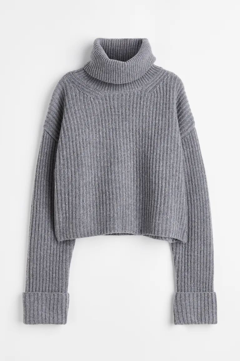 Wool-blend Turtleneck Sweater | H&M (US + CA)