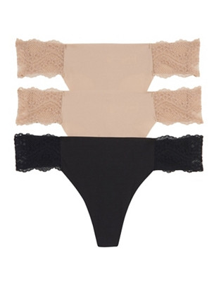 b.tempt'd b.bare Thong Panty Pack | Wacoal
