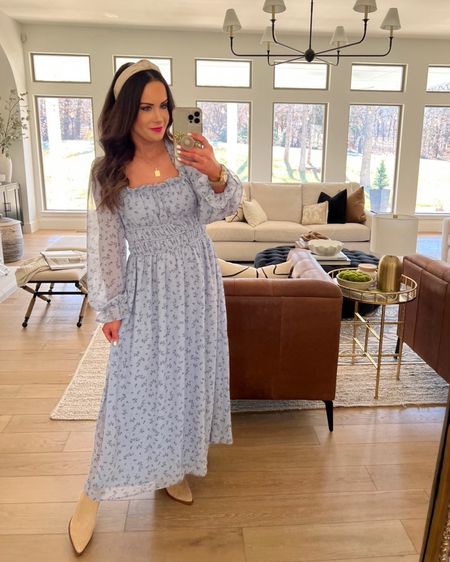 How stunning is this new blue maxi dress by @StephTaylorJackson x @gibsonlook! I’m wearing size small here and it’s so comfy! Make sure to use code DoubleTake10 for 10% off your order too! It can be dressed up or down and worn through many seasons too! Y’all will love it! ❤️

#LTKstyletip