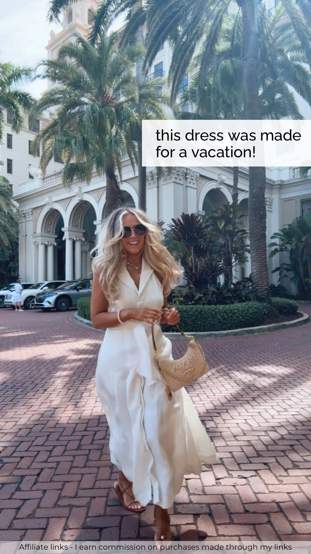 Affiliate links - I earn commission on purchases made through my links | beach vacation outfit

•White dress runs small, recommend sizing up one size (I’m wearing a size 8)

#LTKootd