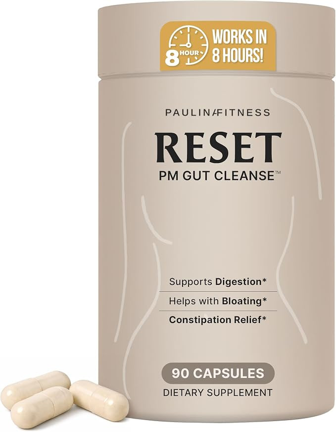 Paulina FITNESS Reset Overnight Digestive Aid, Bloating Relief, & Gut Health Supplement | Natural... | Amazon (US)