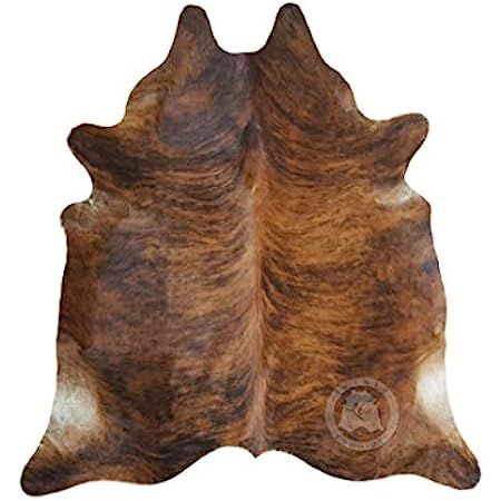 Genuine Dark Brindle Cowhide Rug 6 x 7 ft. 180 cm x 210 cm | Amazon (US)