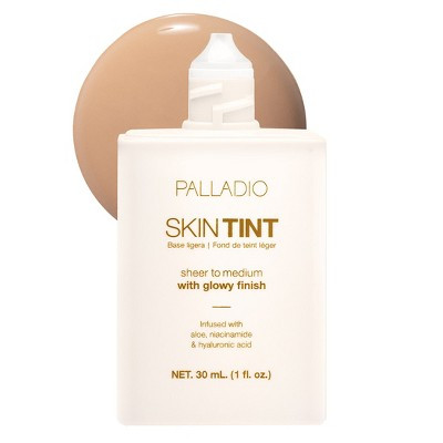 Palladio Skin Tint with Aloe, Niacinamide and Hyaluronic Acid, Sheer to Medium Coverage, Glowy Finish | Target