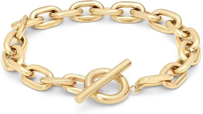 MVMT Women's Chunky Cable Stainless Steel Bracelet | Amazon (US)