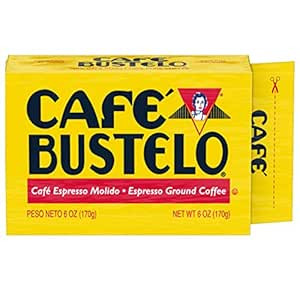 Café Bustelo Espresso Dark Roast Ground Coffee Brick, 6 Ounces (Pack of 12) | Amazon (US)