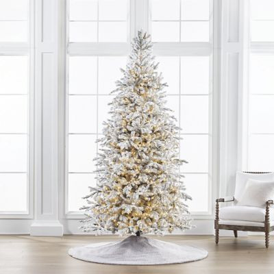 Sparkling Snow Color Changing 9' Full Profile Tree | Frontgate | Frontgate