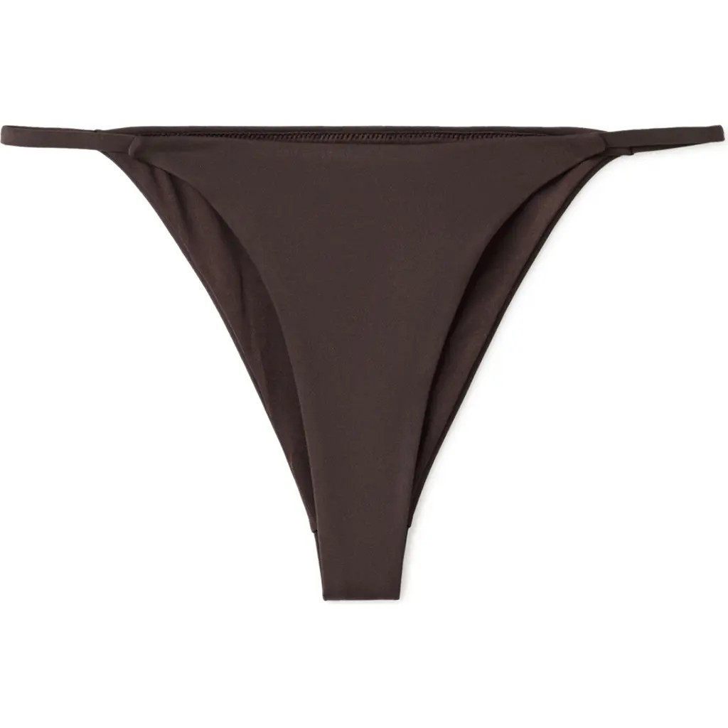 MANGO Scoop Front Bikini Bottoms in Brown at Nordstrom, Size Small | Nordstrom