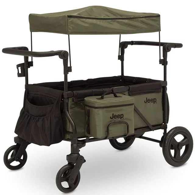 Jeep Deluxe Wrangler Wagon Stroller with Cooler Bag and Parent Organizer by Delta Children Unisex | Walmart (US)